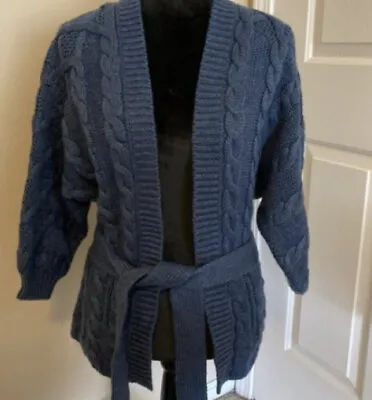 Victoria Secret Moda International Cable Knit Cardigan Sweater Sz XSmall - NEW • $24.99