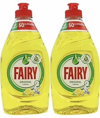 Fairy Original Lemon Scent Washing Up Liquid 2 X 320ml • £7.41