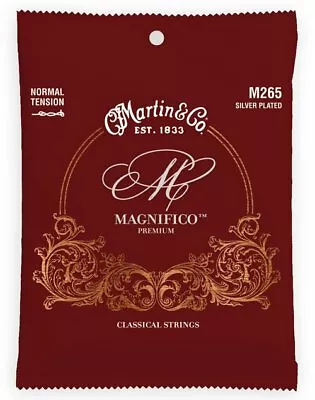 Martin M265 Normal Tension Silver Plated Nylon Guitar Strings - 25-42 • $10.99