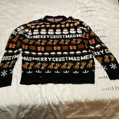 Divided Merry Crustmas Jumper (m) • £10