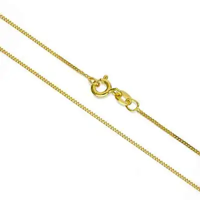 £8.99 • Buy New 9ct Gold Plated 16  Curb Trace Chain Necklace  2mm Ø & Catch & Jump Ring