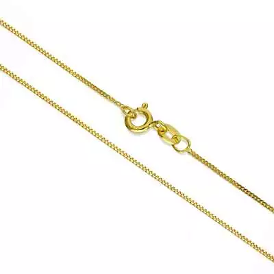 £15.25 • Buy New 9ct Gold Plated 20  Curb Trace Chain Necklace  2mm Ø & Catch & Jump Ring