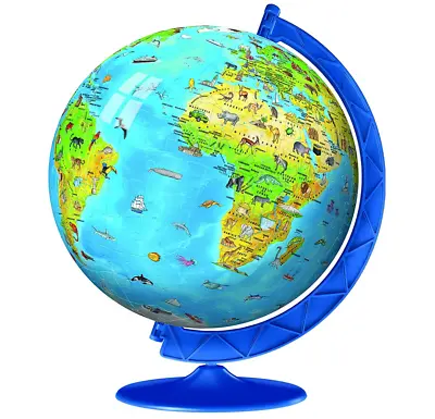 $19.99 • Buy Ravensburger 3D Puzzle Children's World Globe 180 Piece Jigsaw Puzzle 6-99 Years