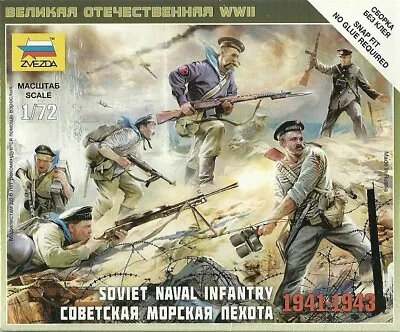 Zvezda 1/72 WWII Soviet Naval Infantry (1941-1943) • £3.99
