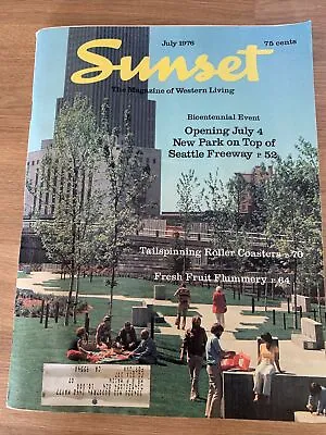 £3.65 • Buy Vintage Sunset Magazine 1976 Newport Beach, Redwood Country, Vintage Ads B14