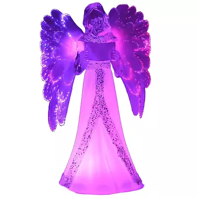 LED Light Up Angel Christmas Novelty Tabletop Xmas Gifts Home Decoration 21CM UK • £11.99