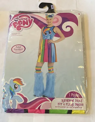 My Little Pony Rainbow Dash Fit & Flare Dress Adult Standard Halloween Costume • $16.99