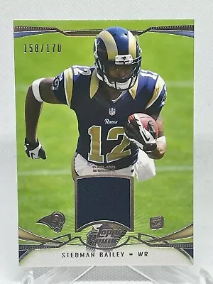 Stedman Bailey 2013 Topps Prime Game Used Jersey #PR-SB /170 Rookie Card XCJX • $2.49
