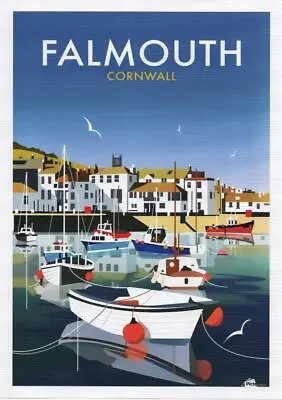 £3.75 • Buy CORNWALL VINTAGE STYLE REPRODUCTION TRAVEL POSTER Sizes.A3 Or A4