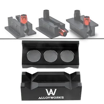 20990 Universal Fitment Magnetic Billet Aluminum Vise Jaws For AN Fittings • $22.99
