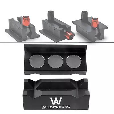 20990 Universal Fitment Magnetic Billet Aluminum Vise Jaws For AN Hose Fittings • $25.99