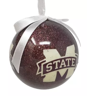 Mississippi State Bulldogs Glitter Logo Christmas Ornament 3  Oxbay • $12.99