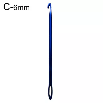 £2.51 • Buy Set Of 1/3 Knooking Hooks Long Aluminium Crochet With Eye 6mm 4mm 2.75mm