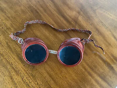 Vintage Dockson Welding Goggles Steampunk Wear Made In USA BAKELITE • $12
