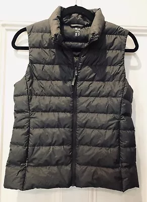 Uniqlo XS Matt Grey Melange Puffer Duck Down Vest • $29