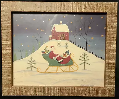 Framed Print  Santa In Sleigh By Warren Kimble 8 X 10 • $29.95