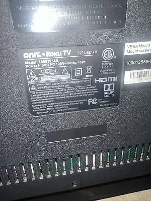 ONN 32  720p LED Smart TV - Black • $40