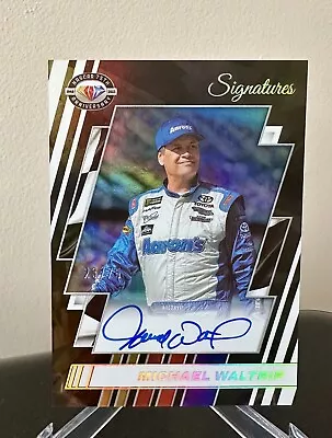 MICHAEL WALTRIP 2023 Prizm Racing NASCAR 75th Anniversary Signature /75 Auto • $14.99