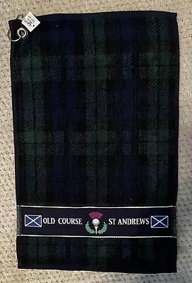 St Andrews Scotland The Old Course Vintage Golf Bar Towel 12 X18  NOS • $17.99