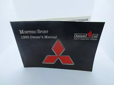 1998 Mitsubishi Montero Sport OEM Owner's Manual • $24.99