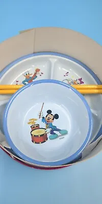 Selandia Disney Mickey Mouse Music Makers Drum Child's Bowl Plate Cup Set • $25