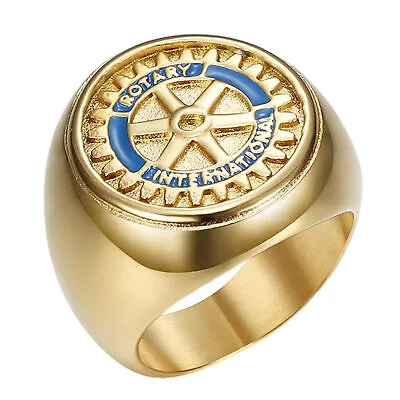 Men's Hip Hop Rings Retro Matte Fashion Hip Hop Punk Ring Jewelry Generous • £11.03