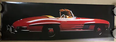 Vintage Poster Mercedes Benz Type 300 SL Coupe 1960 Red Convertible Classic Car • $149.95