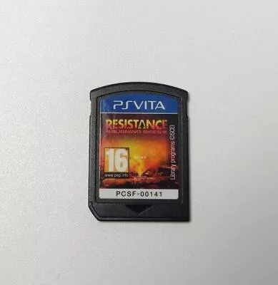 Resistance Burning Skies For Sony PS Vita | Very Good Condition | Only Cartridge • $50.18