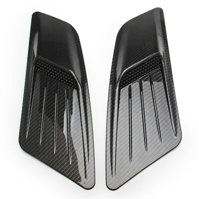 Car Air Flow Intake Hood Scoop Trim Vent Cover Bonnet Decor Carbon Fiber Style • $31.40