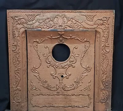 Ornate Cast Iron Fireplace Surround With Matching Summer Cover - Local Pick Up • $750