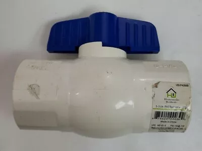 1-1/4  White Pvc Schedule 40 Threaded Ball Valve Nsf Approved 150 PSI • $8