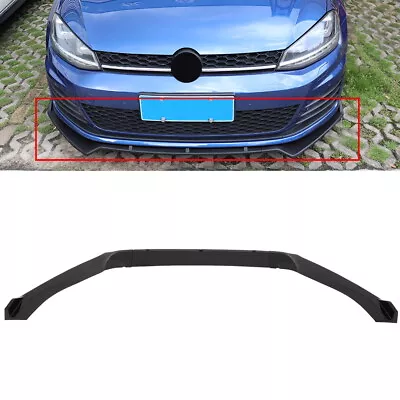 Fits 2014-2020 VW Golf Mk7 GTI R Painted Black Front Lip Under Spoiler Air Dam • $37.90