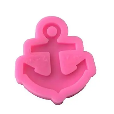 $14.57 • Buy Anchor Shaped Silicone Molds Keychain With Hole Pendant Clay Mold For DIY Cake