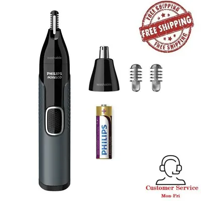 Philips Norelco Nose Trimmer 3000 For Nose Ears And Eyebrows Black NT3600/42 • $13.99