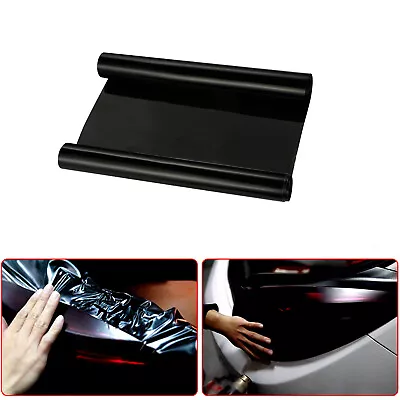 1pc 30cm X 60cm Dark Black Smoke Headlight Taillight Fog Light Tint Film Sticker • $9.95