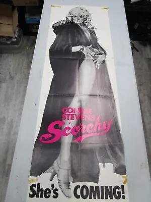 Vintage 1976 Movie Theater Poster *SCORCHY*  20  X 59  • $9.99