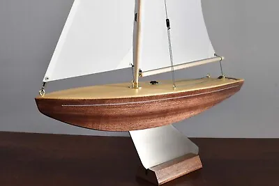 £85 • Buy 16in Kingfisher Traditional English Wooden Pond Yacht Model Sailing Boat.