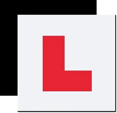 2 PCS X FULLY MAGNETIC L PLATES Learner Secure Easy Application Removal Car Sign • £3.99