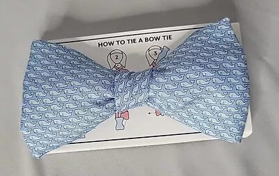 Vineyard Vines Men's Blue Whale Logo Bow Tie New With Tag In Box  Free Shipping  • $34