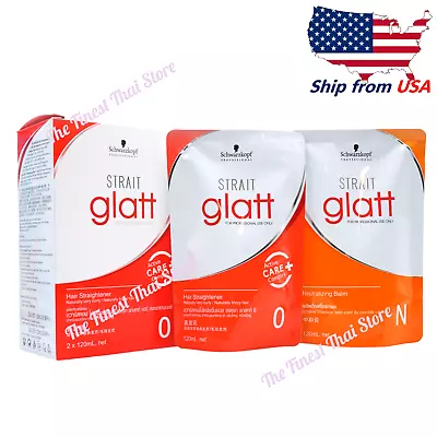 Schwarzkopf Glatt No 0 Hair Straightener Rebonding Straightening Cream 120ml Set • $24.90