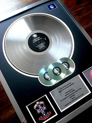 £174.99 • Buy Guns N' Roses Appetite For Destruction Lp Multi Platinum Disc Record Award Album