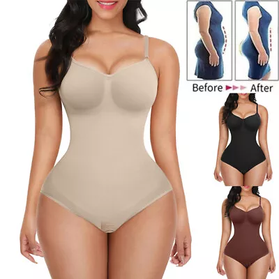 Womens Full Body Shaper Shapewear Seamless Firm Tummy Control Slimming Bodysuit • £8.29