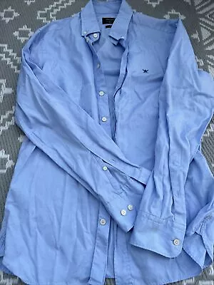 Men’s Blue Hackett Shirt Slim Fit M • £4.99