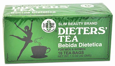 £20.80 • Buy 4 BOXES OF Dieters' Tea Bebida Dietetica Slim Beauty Brand Dieters 72 Tea Bags