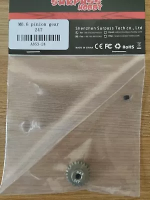 £5.49 • Buy Rc Car Buggy 0.6 Module Pinion 24T Pinion 24 Tooth