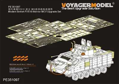 1/35 Modern British FV510 Warrior MCV Upgrade Detail Set For Academy #13201 • $21.50