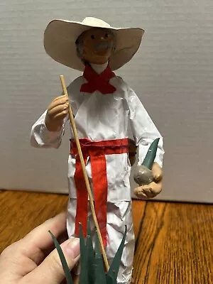 Vintage Mexican Folk Art Paper Mache Figure Handmade • $15