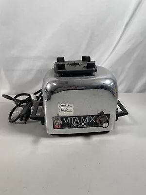 Vintage VITAMIX 3600 PlUs Stainless Steel Blender MOTOR / BASE ONLY Working • $23.30