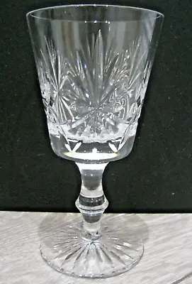 Edinburgh Crystal Star Of Edinburgh Goblet/Wine Glass 16cm With Hallmark On Base • £30