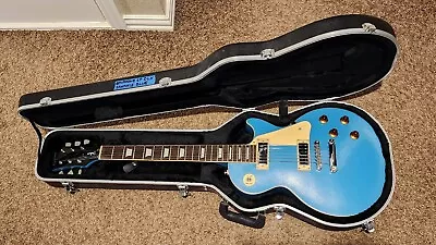 Epiphone Les Paul Deluxe 2000 - Baby Blue Sparkle Mint Cond With Hard Case! • $1150